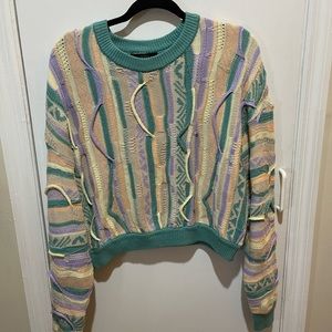 Retro crew neck